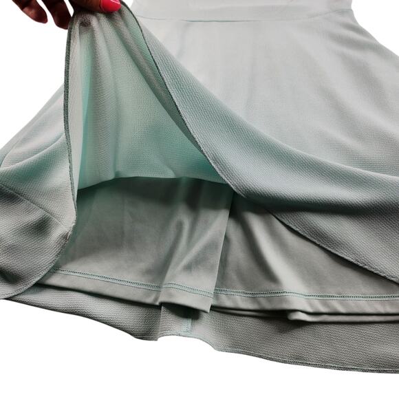 London Times Dress Womens 10 Mint Green Sea Foam Ruffle Butterfly Fit Flare - Picture 12 of 16